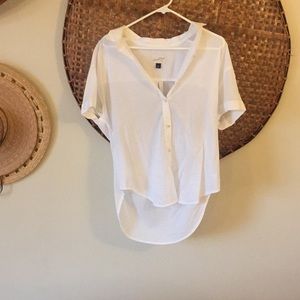 New target white button up shirt